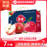 佳農(nóng) 煙臺(tái)紅富士蘋果 凈重7斤 甄選特級(jí)果 生鮮水果 節(jié)日禮盒 