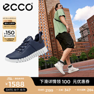 愛步（ECCO）休閑鞋男士 軟底戶外運(yùn)動(dòng)鞋輕便跑步鞋牛皮休閑鞋男鞋 靈動(dòng)525204 海洋藍(lán)52520450595 40