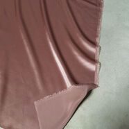 RSRDDY純色真絲素綢緞布料桑蠶絲素色連衣裙服裝里襯面料絲綢零頭布 16號皮粉20姆米寬140cm*長(cháng)323cm