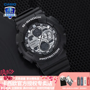 卡西歐（CASIO）【七夕禮物】男手表G-SHOCK黑武士悟空黑金潮流時(shí)尚運(yùn)動(dòng)電子表 GA-140GM-1A1布魯黑灰-全國聯(lián)保