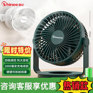 賽億（Shinee）風(fēng)扇 風(fēng)寶電風(fēng)扇小風(fēng)扇/小臺(tái)扇/迷你USB手持便攜風(fēng)扇學(xué)生宿舍辦公室桌面小型可車載風(fēng)扇FB4-01 【升級(jí)2000mA】蓄電款四檔調(diào)控
