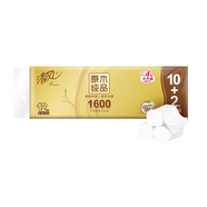 清風(fēng)【李昀銳同款】無(wú)芯卷紙 原木金裝4層1600克/12卷  衛(wèi)生紙卷紙 