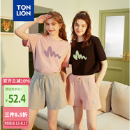 唐獅（TonLion）2025短袖T恤女半袖體恤chic寬松上衣