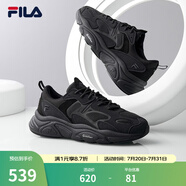 斐樂（FILA）跑步鞋老爹鞋男子跑步鞋MARSⅡ火星二代情侶款復(fù)古運(yùn)動(dòng)鞋休閑鞋 黑-BK-F12M141116F 41
