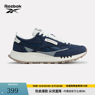 Reebok銳步官方24男女同款CL LEGACY W+休閑時(shí)尚復(fù)古運(yùn)動(dòng)鞋跑步鞋 24FRC903U1GB4 藍(lán)色/白色 43 (28cm),US：10