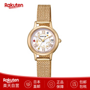 西鐵城（CITIZEN）女士手表Wicca威卡KH4時尚系列腕表 夜光防水太陽能表 日本直郵 金色KH4-921-21