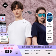 金林德伯格（J.Lindeberg）商場同款GOLF新款夏情侶純棉圓領(lǐng)涼感短袖T恤男女524101005 K00白 L