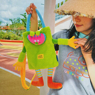 有蒂棵棵uodycoco原創(chuàng  )好朋友斜挎包毛絨公仔可愛(ài)卡通單肩小包手提包女禮物 give me five手提斜挎包