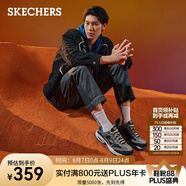 斯凱奇（Skechers）男士老爹鞋復(fù)古潮流百搭運(yùn)動鞋厚底舒適減震耐磨休閑運(yùn)動鞋 51241-炭灰色/黑色/CCBK 39