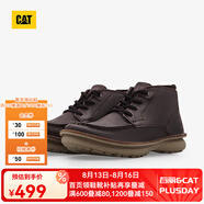 CAT卡特工裝靴男士馬丁靴防滑厚底戶(hù)外英倫風(fēng)牛皮靴子P725410N3EDC17 深褐 44