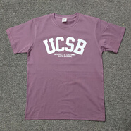 皇古迪純棉vintage美式寬松加州大學CAL伯克利T恤Berkeley校服UCLA短袖 葡萄 UCSB弧形純色字 2XL 高185重170~190斤