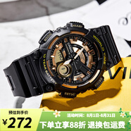 卡西歐（CASIO）手表男 多功能運(yùn)動防水電子表 潮流學(xué)生男表初高中生手表 AEQ-110BW-9A 十年電力