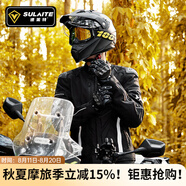 SULAITE摩托車夏季騎行服仿賽機車服騎士服越野賽車防摔男女四季騎行裝備 【黑色上衣】防寒保暖/可拆內(nèi)襯 5XL