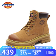 Dickies男士馬丁靴高幫時(shí)尚男靴工裝靴情侶靴男 土黃 43 -男款 