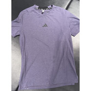 阿迪達斯（adidas）短袖T恤衫男裝夏季新款健身運動(dòng)休閑圓領(lǐng)舒適透氣簡(jiǎn)約上衣 JX3289紫色 S