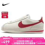 耐克NIKE女子休閑鞋板鞋阿甘鞋CORTEZ新年紅運動鞋F(xiàn)Z5167-133帆白37.5