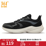 361度男鞋運動鞋秋季新款361度男常規(guī)跑鞋 曜石黑/煙灰 42