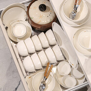 宅幾碗具套裝餐具陶瓷碗盤(pán)餐具套裝碗筷極簡(jiǎn)高級輕奢碗碟釉下彩喬遷 12人食帶砂鍋 58件套 【景德鎮發(fā)貨 禮盒包裝】