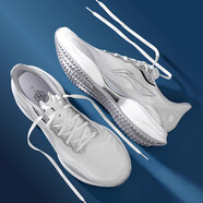 李寧（LI-NING）跑步鞋男鞋2025新款超輕22代春夏網(wǎng)面透氣運動鞋中考體測跑鞋 超輕22代 ARBV001-16巖石灰 42