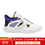 迪卡儂（DECATHLON）兒童籃球鞋NBA湖人籃球鞋體育學(xué)校訓(xùn)練運動鞋IVO3 洛杉磯湖人-白色 38