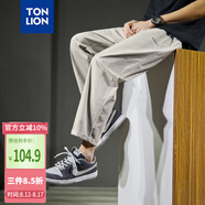 唐獅（TonLion）2023工裝褲男寬松哈倫束腳休閑長褲子