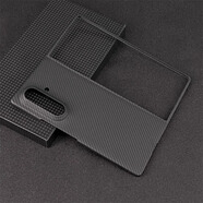 粵深三星ZFold7手機(jī)殼凱夫拉拼接色磁吸充電超薄全包防摔zfold7折疊磨砂保護(hù)套輕奢高端定制商務(wù)男女款 大孔細(xì)紋啞黑 整套 600D 三星ZFold7