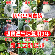 yuanyiba水果套袋防鳥(niǎo)防蟲(chóng)專用網(wǎng)袋葡萄無(wú)花果蘋(píng)果芒果梨子桃子保護(hù)袋子 15x20cm /50個(gè)/石榴桃梨蘋(píng)果