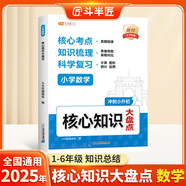 斗半匠 小學(xué)核心知識大盤點(diǎn) 數(shù)學(xué)一年級二三四五六年級核心知識集錦 重點(diǎn)知識大全人教版通用小升初總復(fù)習(xí)
