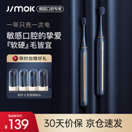 錦美客（JIMOK）德國(guó)電動(dòng)牙刷情侶男女士成人牙刷充電式聲波全自動(dòng) 國(guó)家補(bǔ)貼款 銀河藍(lán)【8支刷頭+旅行盒】