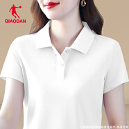 喬丹Polo衫短袖女2025夏季新款冰絲速干正肩休閑翻領(lǐng)t恤女士運動(dòng)上衣 喬丹白 3XL