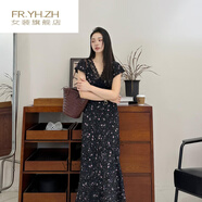 FR.YH.ZH沃斯威遜euri陌上花開(kāi) 丨45°斜裁16姆米真絲雙縐V領(lǐng)洋裝 SI23圖片色ER5SI XL (115-125斤)