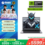 機(jī)械革命【國家補(bǔ)貼20%】極光X 14代酷睿i7HX 游戲本筆記本電腦(i7-14650HX 16G 1T RTX4060 2.5K屏 165Hz)