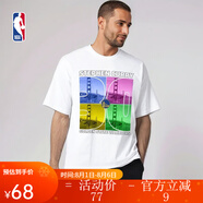 NBA官方-【限時秒殺】勇士休閑潮流圓領男女短袖運動純棉寬松T恤上衣 庫里-休閑運動T恤 XL