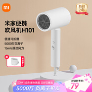 米家小米電吹風(fēng) 吹風(fēng)機 負離子護發(fā)可折疊 大風(fēng)力速干 H101 白色 CMJ04LXW 國家補貼 便攜出游七夕禮物