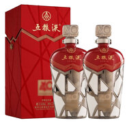五糧液股份公司出品  節(jié)日商務(wù)送禮酒水 收藏擺柜 52度 800mL 2瓶 40周年紀(jì)念酒 濃香型白酒 禮盒裝