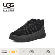 UGG春季新款男士厚底波浪鞋戶外休閑鞋 1158252BLK|黑色43