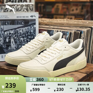 彪馬（PUMA）官方 男女同款情侶輕便經(jīng)典簡約休閑百搭潮流板鞋 CARACAL 369863 米白色-黑色-黑色-29 39