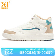361度男鞋運(yùn)動鞋秋季新款361度男板鞋 羽毛白/原力藍(lán) 40