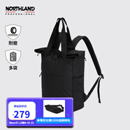 諾詩蘭（NORTHLAND）大容量雙肩包休閑運(yùn)動(dòng)登上耐磨分倉多袋休閑手提包NZBCT0502S 黑色 M