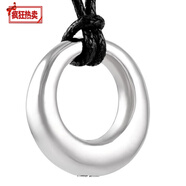 次嘉七夕鈦鋼項(xiàng)鏈女不掉色日韓風(fēng)格圓形紀(jì)念親人動(dòng)物寵物骨灰盒吊墜 銀色+可調(diào)節(jié)掛繩+首飾盒