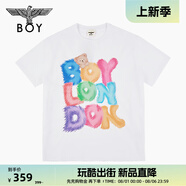BOY LONDON25新款夏季情侶款卡通熊印花高街潮牌休閑短袖T恤N01101 白色 M