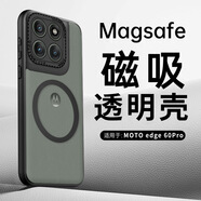 啟臣（Qichen）適用moto edge 60 pro手機殼高透磁吸膚感edge60pro磨砂保護套 磁吸-透明款【磁吸款】 moto edge 60 pro