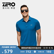零度Zero男鞋男裝商務(wù)休閑T恤夏季新品男士純棉時(shí)尚百搭男裝 藍色 S