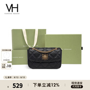 VANESSA HOGAN VH包包女包茵然軟包2025夏季輕奢鏈條單肩斜挎包七夕禮物送女友 黑色+綠野仙蹤禮盒