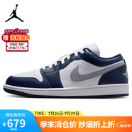 耐克NIKE緩震籃球鞋男喬丹AJ1 JORDAN1運動鞋 553558-141白藍(lán)44