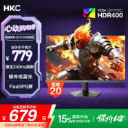 HKC 27英寸240Hz高刷FastIPS硬件低藍光HDR400廣色域1ms電競游戲PS5臺式電腦顯示器獵鷹 G27H3S經典版