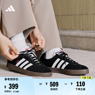 adidas T頭鞋 VL COURT復(fù)古板鞋德訓(xùn)鞋男女阿迪達斯輕運動   黑色/白色(推薦女生選小半碼)   41