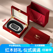 七匹狼皮腰帶男士自動(dòng)扣牛皮紅木質(zhì)禮盒送男友老公生日禮物送爸爸實(shí)用