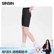 SIINSIIN【楊紫同款】鯊魚(yú)褲女外穿夏顯瘦打底褲高腰收腹瑜伽褲子 【五分款】顯瘦黑 L （105-120斤）