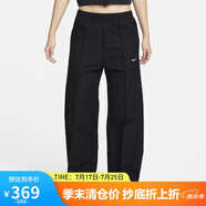 耐克（NIKE）女運(yùn)動(dòng)褲 春秋梭織直筒休閑褲 輕便休閑 FQ3589-010 黑 S